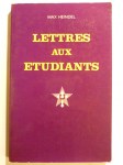 HEINDEL Max,Lettres aux étudiants. Décembre 1910 à janvier 1919.