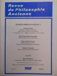 COLLECTIF,Revue de philosophie ancienne. TOME xxiii - N°1 (2005).
