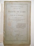 LUGUET Henry, DE LA ROCHELLE Jean,Essai d'analyse et de critique sur le texte inédit du Traité de l'âme de Jean de La Rochelle.