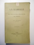 FRANCK Adolphe,La Kabbale ou la Philosophie religieuse des Hébreux.