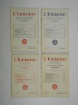 ENCAUSSE Philippe (Sous la direction du Dr),L'Initiation. Cahiers de Documentation Esotérique Traditionnelle. Revue fondée en 1888 par Papus. Nouvelle série. 42e année, n° 1 (Janvier-Février-Mars 1968) , n° 2 (Avril-Mai-Juin 1968) , n° 3 (Juillet-Août-Septembre 1968), n° 4 (Octobre-Novembre-Décembre 1968). ANNÉE COMPLÈTE.