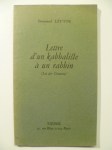 LEVYNE Emmanuel,Lettre d'un kabbaliste à un rabbin (Loi & Création).