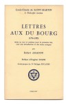 SAINT-MARTIN Louis-Claude, INITIATION (Numéro spécial),Lettres aux Du Bourg.