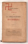 CHABOSEAU Augustin,Essai sur la philosophie bouddhique.