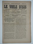 PAPUS (Gérard Encausse) (ss. La dir. de),Le voile d'Isis n°142. Quatrième année. Mercredi 27 décembre 1893.