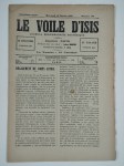 PAPUS (Gérard Encausse) (ss. La dir. de),Le voile d'Isis n°190. Cinquième anné. Mercredi 13 février 1895.