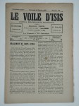 PAPUS (Gérard Encausse) (ss. La dir. de),Le voile d'Isis n°190. Cinquième année. Mercredi 13 février 1895.