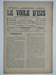 PAPUS (Gérard Encausse) (ss. La dir. de),Le voile d'Isis n°194. Cinquième anné. Mercredi 13 mars 1895.