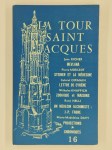COLLECTIF, Tour Saint Jacques,La Tour Saint Jacques n° 16. Juillet-août 1958.