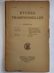 GUENON René (sous la dir. de),Etudes traditionnelles. N° 241 (janvier 1940)