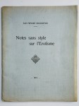 DICODEMID Pendré (Sar),Notes sans style sur l'érotisme