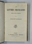 GELLION-DANGLAR,Les Lettres Francaises depuis leurs origines.
