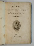OUVAROFF M.,Essai sur les mystères d'Eleusis.