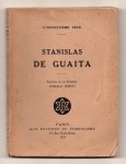 WIRTH Oswald,Stanislas de Guaita. Souvenirs de son secrétaire - Oswald Wirth.
