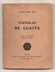 WIRTH Oswald,Stanislas de Guaita. Souvenirs de son secrétaire - Oswald Wirth.