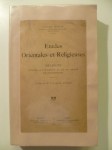 MONTET Edouard,Etudes Orientales et Religieuses.