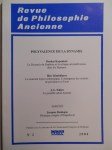 COLLECTIF,Revue de philosophie ancienne. TOME xxii - N°2 (2004).