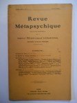 COLLECTIF,Revue métapsychique. Publication bimestrielle de l'Institut Métapsychique international. Année 1938 - n°1, janvier - février.