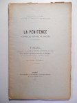 NÉZEREAU Jean-Eugène,La pénitence d'après le Concile de Trente. Thèse présentée à la faculté de théologie protestante de Paris. Pour obtenir le grade de bachelier en théologie et soutenue publiquement le 1er juin 1900.