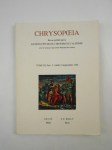 SOCIETE D'ETUDE DE L'HISTOIRE DE L'ALCHIMIE / REVUE (Sous la direction de Sylvain MATTON),Chrysopoeia. Tome III, fasc. 3. Juillet / Septembre 1989.