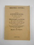 RESPOUR (Monsieur de),Rares expériences sur l'esprit minéral pour la préparation et transmutation des corps métalliques Où est enseigné la manière de faire les agens nécessaires, qui ont été jusqu'aujourd'hui inconnus et cachés au public. Avec la connaissance du mouvement général et Particulier du Monde Élémentaire et de ce qui y est contenu.