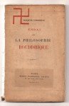 CHABOSEAU Augustin,Essai sur la philosophie bouddhique.