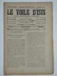 PAPUS (Gérard Encausse) (ss. La dir. de),Le voile d'Isis n°178. Cinquième année. Mercredi 14 novembre 1894.