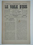 PAPUS (Gérard Encausse) (ss. La dir. de),Le voile d'Isis n°188. Cinquième année. Mercredi 30 janvier 1895.