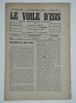 PAPUS (Gérard Encausse) (ss. La dir. de),Le voile d'Isis n°190. Cinquième année. Mercredi 13 février 1895.
