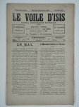 PAPUS (Gérard Encausse) (ss. La dir. de),Le voile d'Isis n°191. Cinquième anné. Mercredi 20 février 1895.