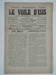 PAPUS (Gérard Encausse) (ss. La dir. de),Le voile d'Isis n°191. Cinquième année. Mercredi 20 février 1895.