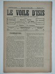 PAPUS (Gérard Encausse) (ss. La dir. de),Le voile d'Isis n°194. Cinquième anné. Mercredi 13 mars 1895.