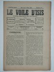 PAPUS (Gérard Encausse) (ss. La dir. de),Le voile d'Isis n°194. Cinquième année. Mercredi 13 mars 1895.