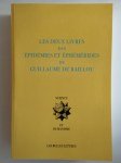 BAILLOU Guillaume de,Les deux livres des épidémies et éphémérides.