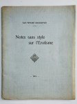 DICODEMID Pendré (Sar),Notes sans style sur l'érotisme