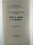 COLLECTIF,Platon et Aristote à la renaissance.