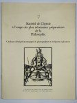 ANONYME,Matériel de chymie à l'usage des plus nécessaires préparations de la philosophie.