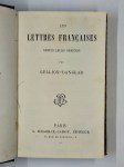 GELLION-DANGLAR,Les Lettres Francaises depuis leurs origines.