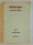 GUENON René,Mélanges.