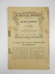 KARDEC Allan (Fondée par),La Revue Spirite. Journal d'Etudes Psychologiques. 80ème année : août 1937.