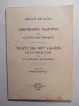 GRILLOT DE GIVRY & HIEROSME SAVONAROLE Fr.,Aphorismes basiliens ou Canons hermétiques par Grillot de Givry & Traité des sept grades de la perfection de Fr. Hiérosme Savonarole.